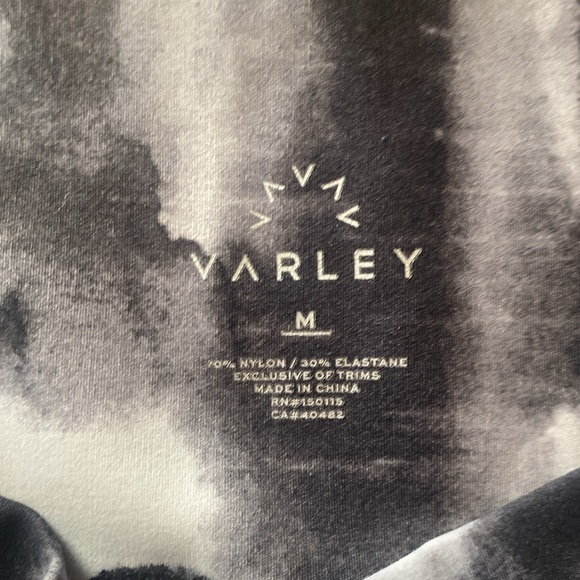 VARLEY Black & White Leggings EUC! - Picture 3 of 3